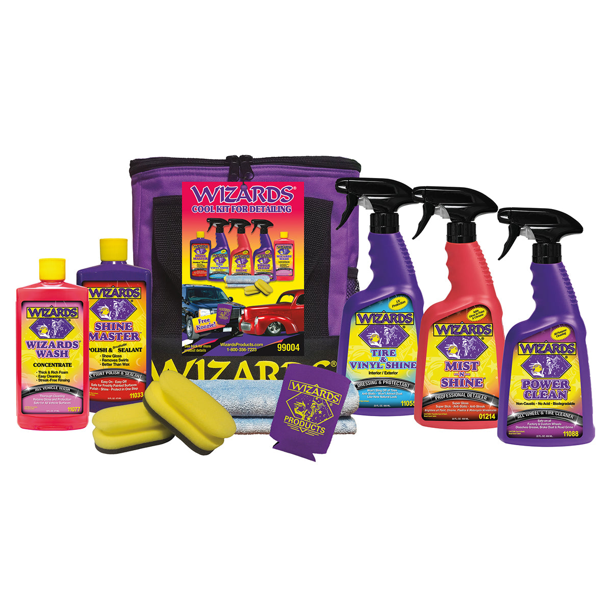 Wizards Motorcycle Cleaner Kits - 8 Piece Motorcycle Cool Kit