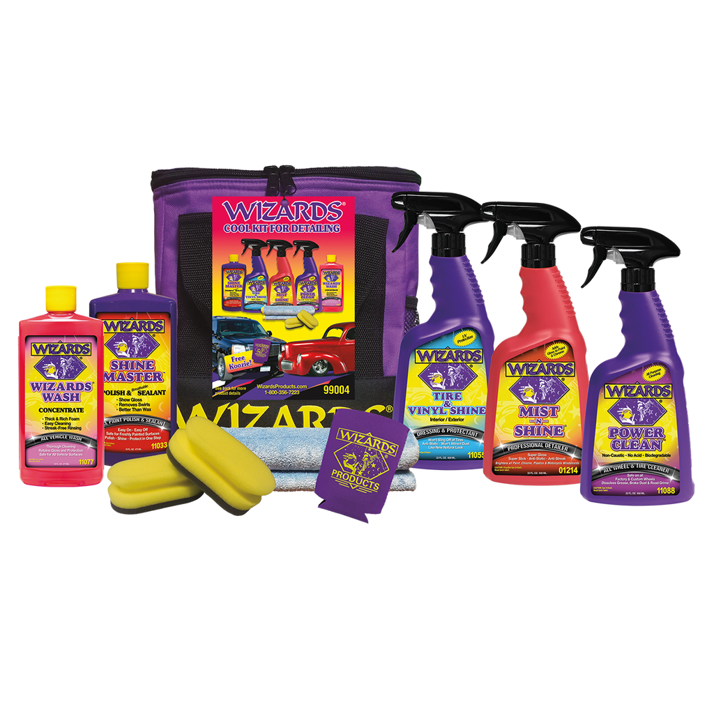 Tire & Vinyl Shine Kit | Detailing Cool Kit | Wizards Products Tire & Vinyl Shine Kit | Detailing Cool Kit | Wizards Products